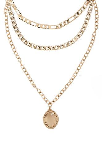 Forever 21 Chain-link Necklace Set , Gold