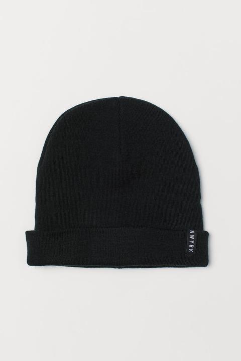 Knitted Hat - Black