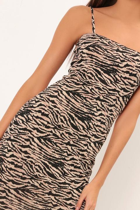 Tiger Print Mini Dress