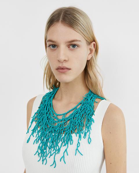 Collar Corto Cascada Turquesa