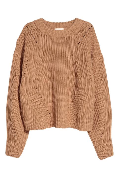 H & M - Pullover In Maglia - Beige