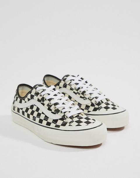 Vans Style 36 Decon Sf Checkerboard Trainers In Black Vn0a3mvl01u1