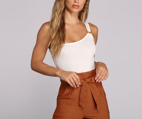 Summer Chic One Shoulder Bodysuit