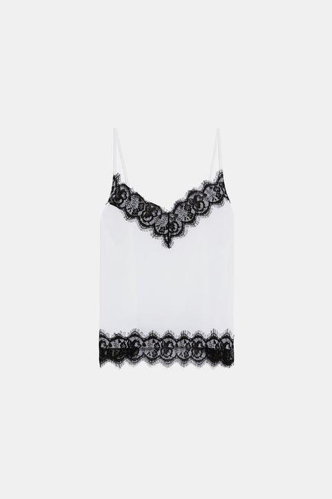 Top Lingerie Con Pizzo