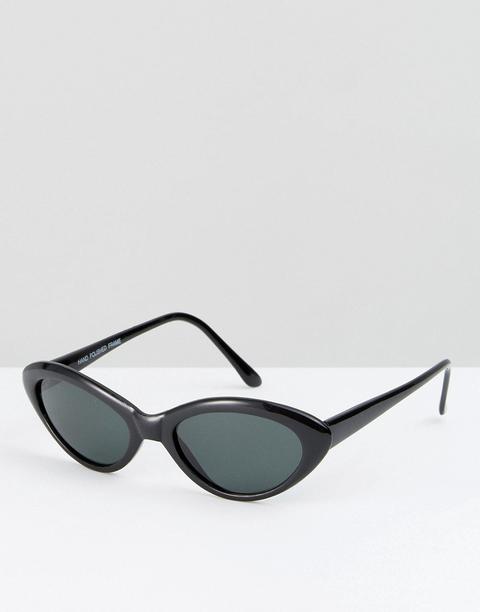 Reclaimed Vintage Inspired Cat Eye Sunglassses In Black