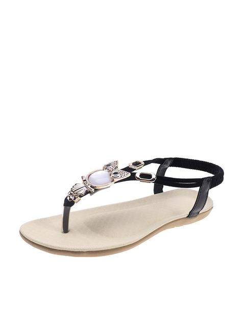 Sandali Con Strass Design Punta