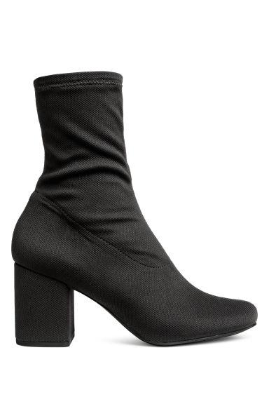 H & M - Ankle Boots With A Soft Shaft - Black