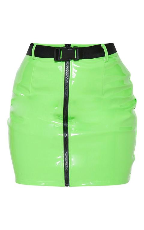 vinyl skirt green