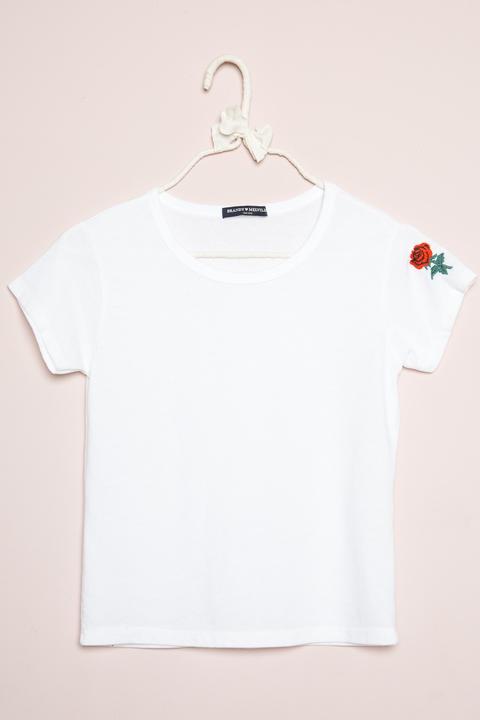 Mason Rose Embroidery Top