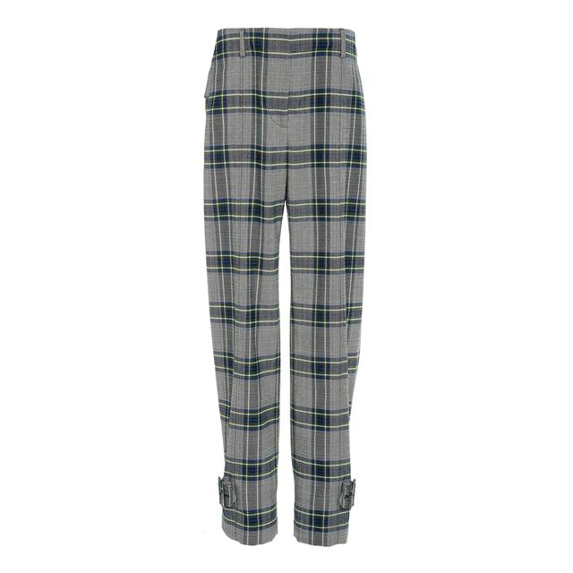 low rise plaid pants