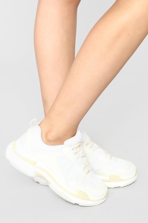 Step By Step Sneaker - White/combo