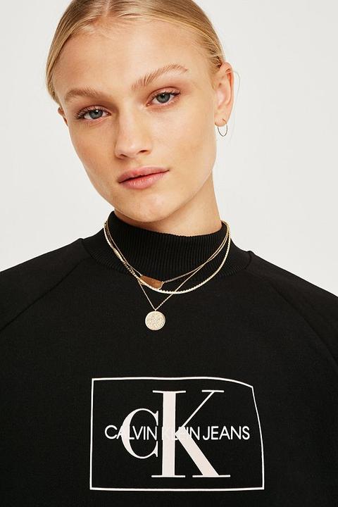 calvin klein mock neck sweatshirt