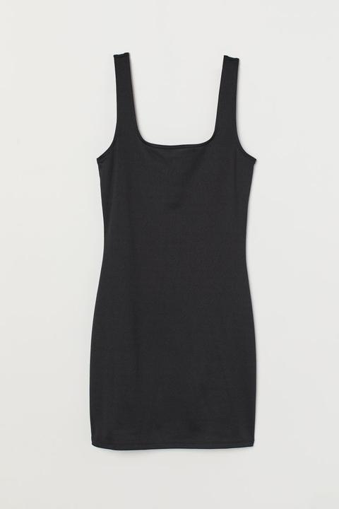 H & M - Robe Ajustée - Noir