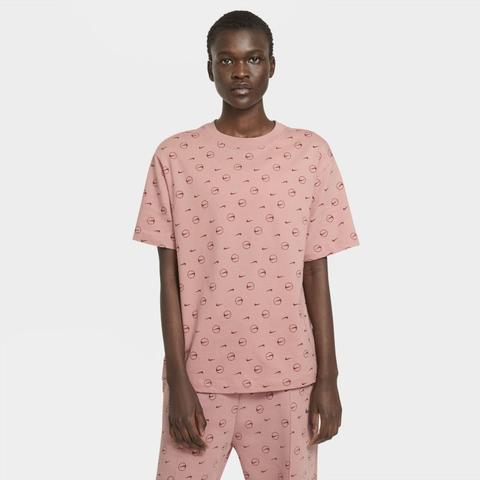 Nike Sportswear Women's Printed T-shirt - Pink