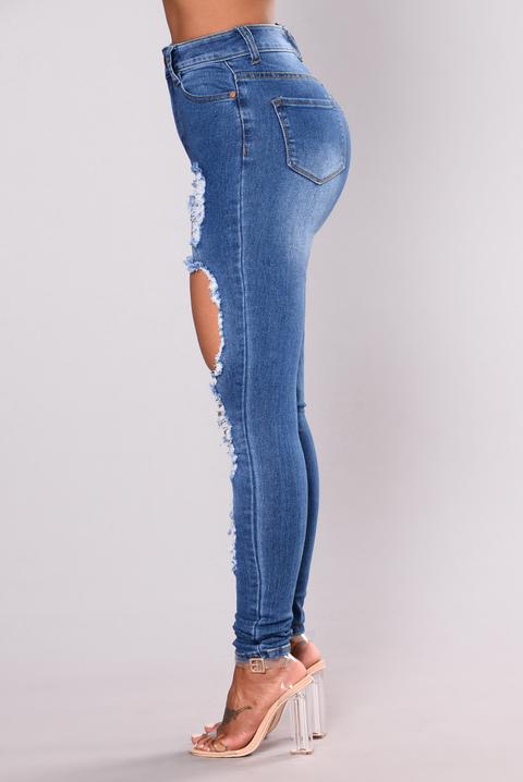 catty distressed skinny jeans
