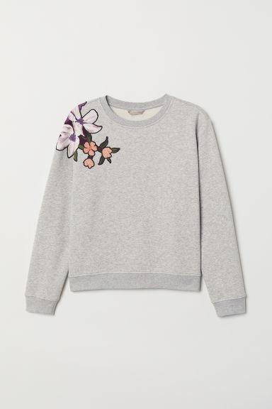 H & M - H & M+ Sudadera Con Motivos - Gris