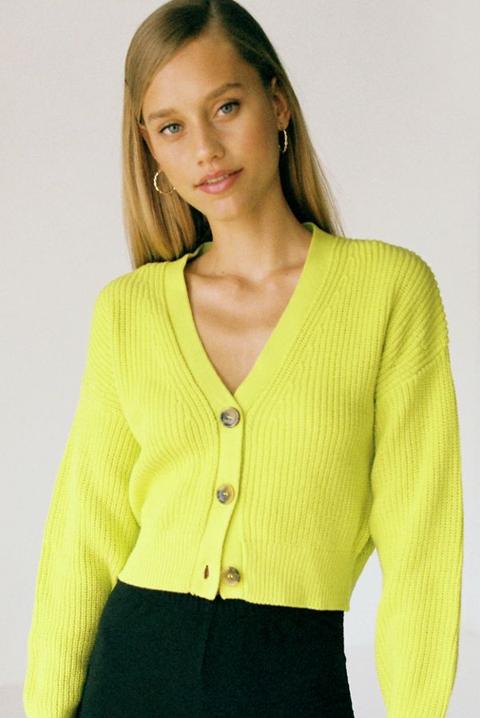 urban outfitters yellow cardigan