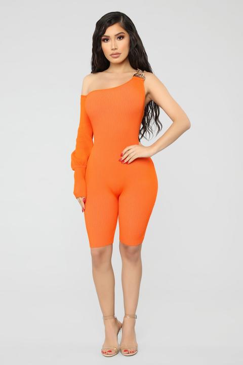 Breaking The Chains Biker Short Romper 