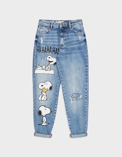 bershka pantalon snoopy