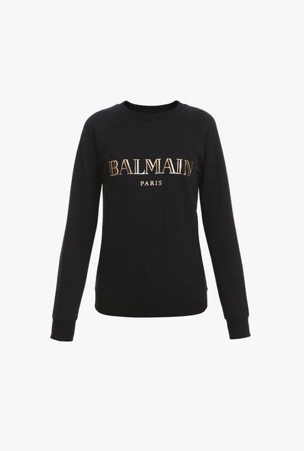 Sudadera De Algodón Con Logotipo De Balmain