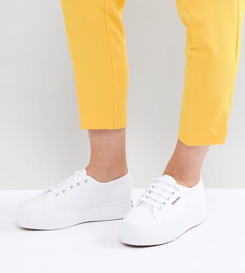 Superga 2790 Linea Weisse Sneaker Mit Dicker Plateausohle From Asos On 21 Buttons