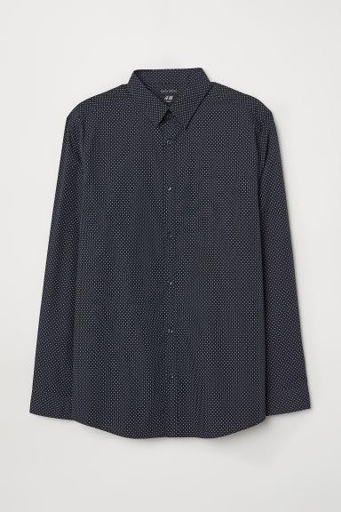 H & M - Camicia Easy-iron Slim Fit - Blu