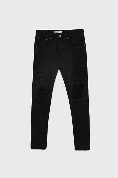 Jeans Biker Rotos