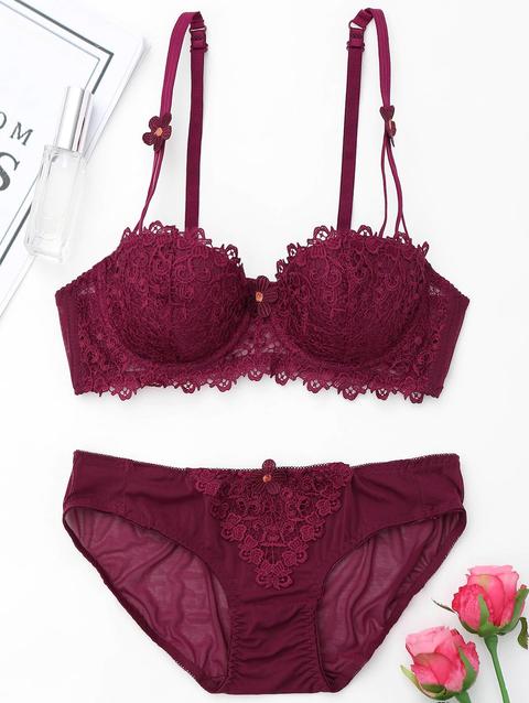 Push Up Set Reggiseno Merletto