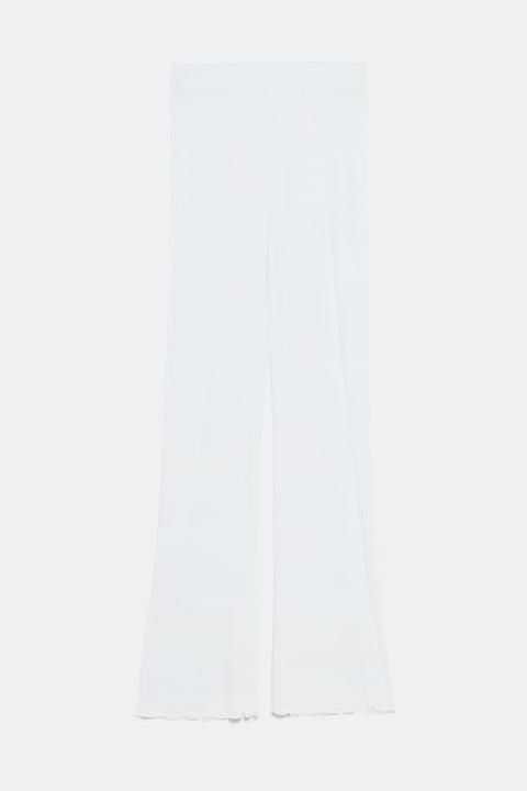 Hose Mit Rippenmuster