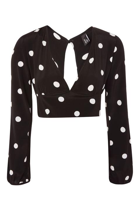 **giant Spot Tie Back Blouse By Nobody's Child