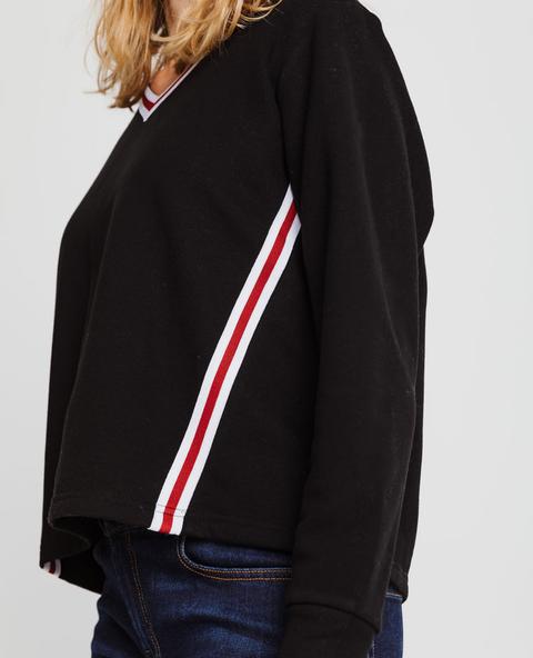 Sudadera Con Cuello De Pico