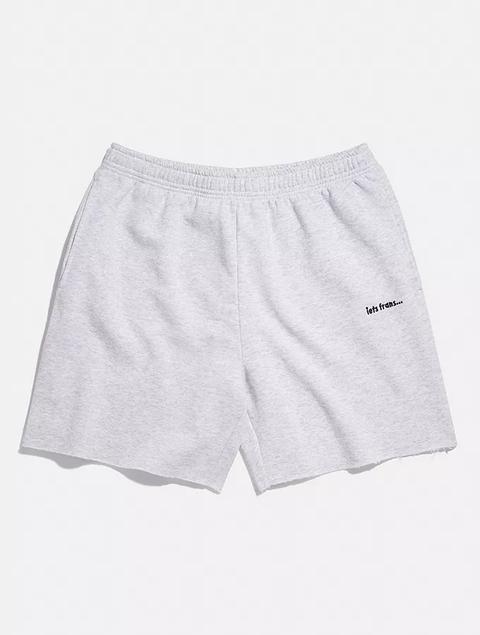 Iets Frans. Grey Marl Jersey Shorts - Grey S At Urban Outfitters