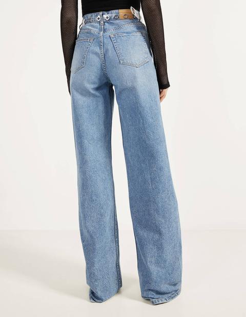 39 90s Ripped Flare Jeans From Bershka On 21 Buttons
