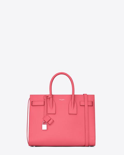 Saint Laurent Classic Small Sac De Jour Bag In Light Rose Grained Leather