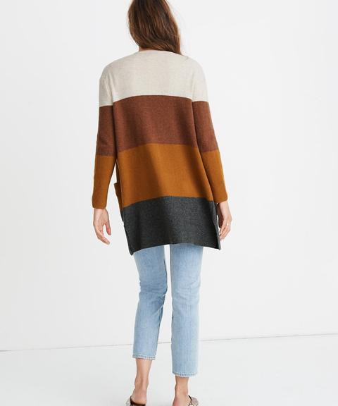 kent striped cardigan sweater in coziest yarn