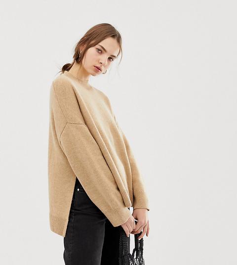 Jersey De Cuello Subido En Beis De Weekday