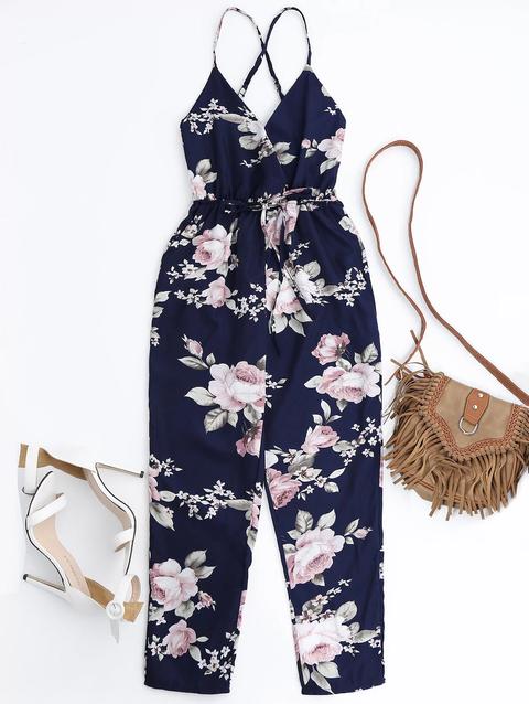 Slip Floral Surgelato Con Tuta Cintura
