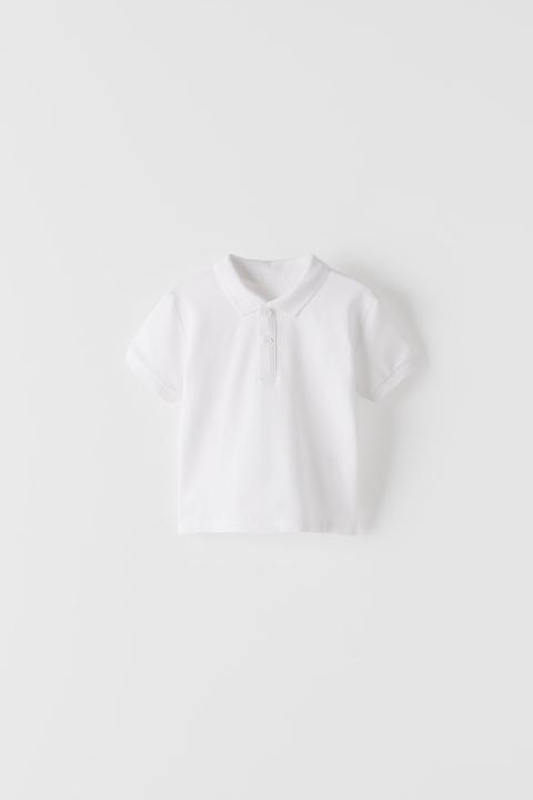 Plain Polo Shirt With Embroidery