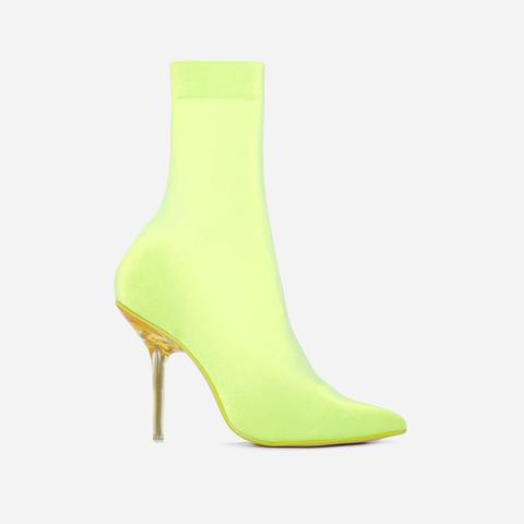 doll perspex ankle sock boot