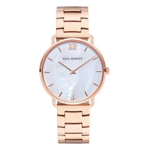 Montre Miss Ocean Line Pearl Or Rosé Bande Métallique Or Rosé