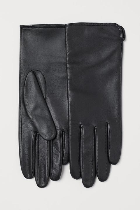 Leather Gloves - Black