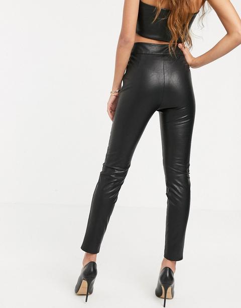 stradivarius leather pants