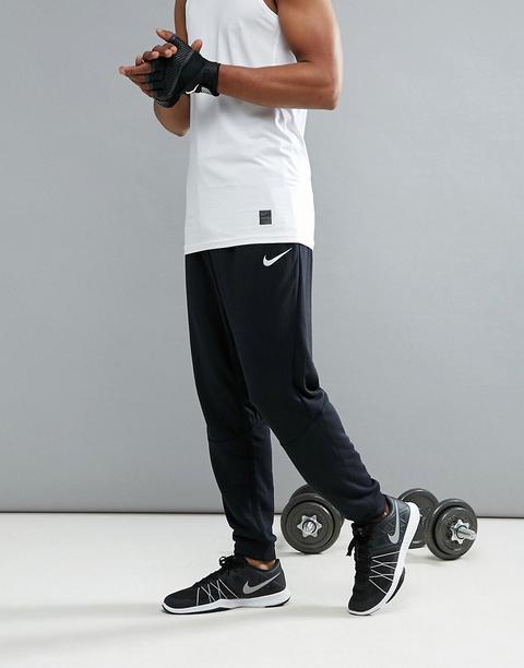 Pantalones Tapered Negros De Tejido Polar Dri-fit 860371-010 De Nike Training