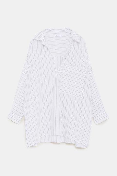 Camicia Oversize A Righe