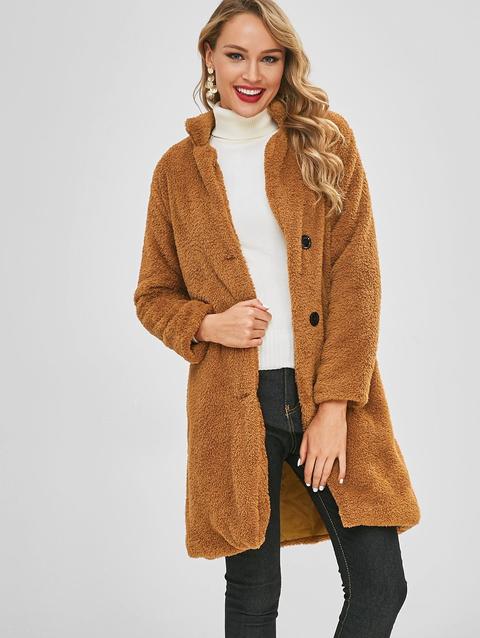 Cappotto In Lana A Monopetto Blue Gray Black Light Brown