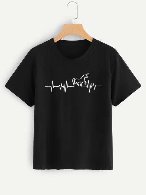 Camiseta Con Estampado Gráfico