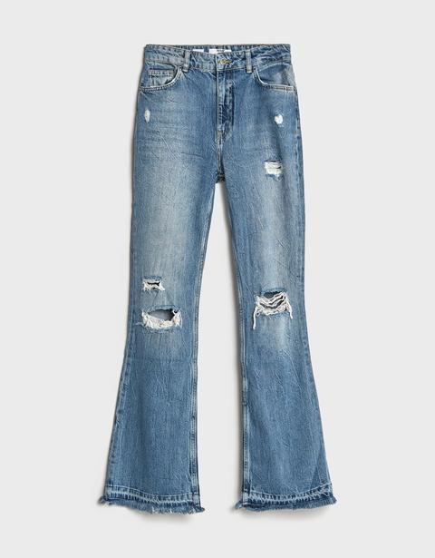 Jeans Flare Rotos