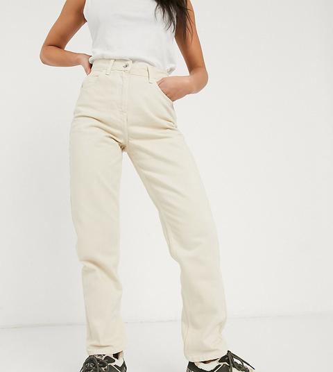 Collusion X005 Denim Straight Leg Jeans In Ecru-white