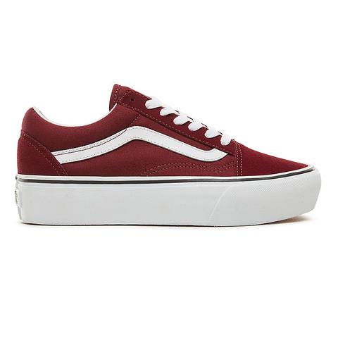 Vans Scarpe Old Skool Platform (port Royale/true White) Donna Rosso