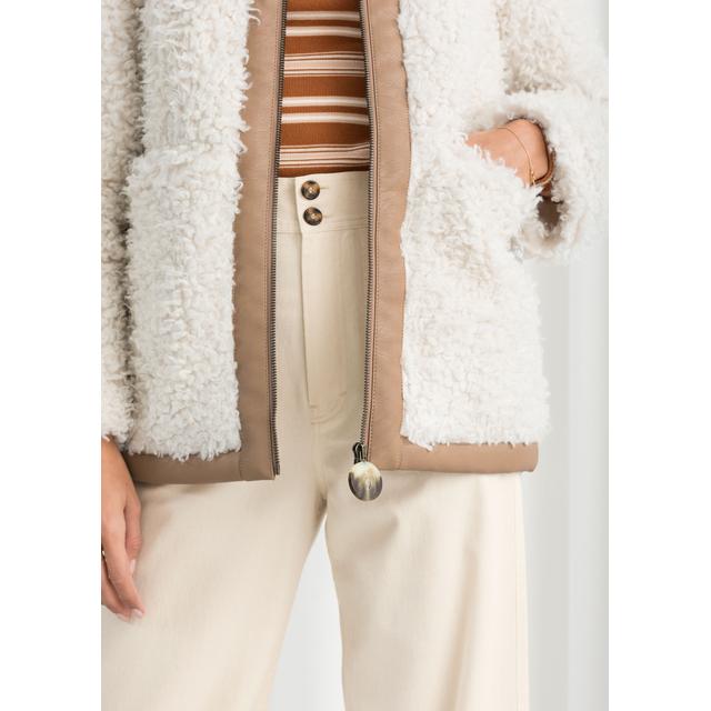 faux shearling workwear jacket